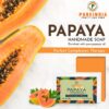 Papaya Soap | Made with Original Papaya | Papaya gives Healthy Skin | Natural Handmade Soap 100gm - Image 2