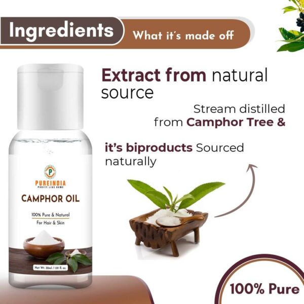 Camphor Essential Oil for Skin & Hair Care - 30ml - Image 5