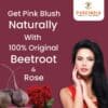 Beatroot Facial Bar Get Pink Glow Naturally, Made With 100% Pure Beetroot & Rose Pack of 1, 100gm - Image 2