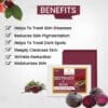 Beatroot Facial Bar Get Pink Glow Naturally, Made With 100% Pure Beetroot & Rose Pack of 1, 100gm - Image 3